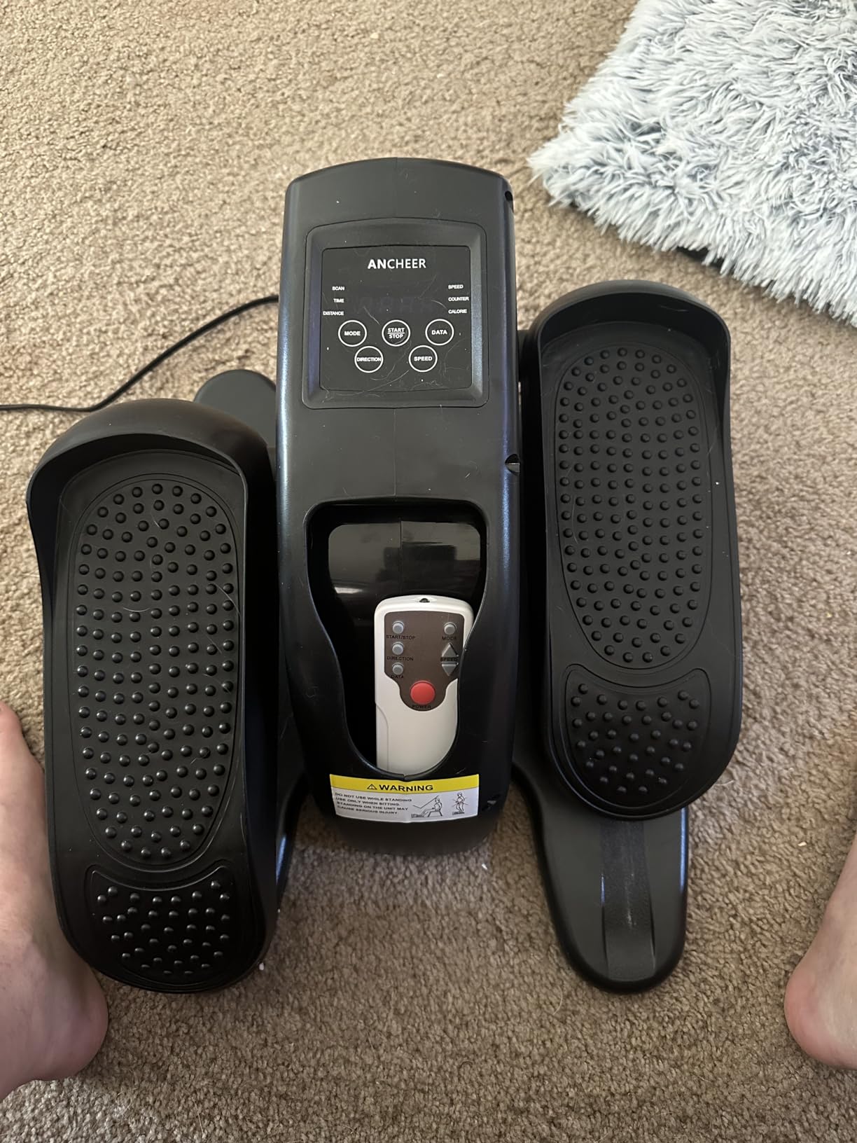 ANCHEER Elliptical Exercise Machine for Home, Foldable Magnetic Elliptical Trainer with 16