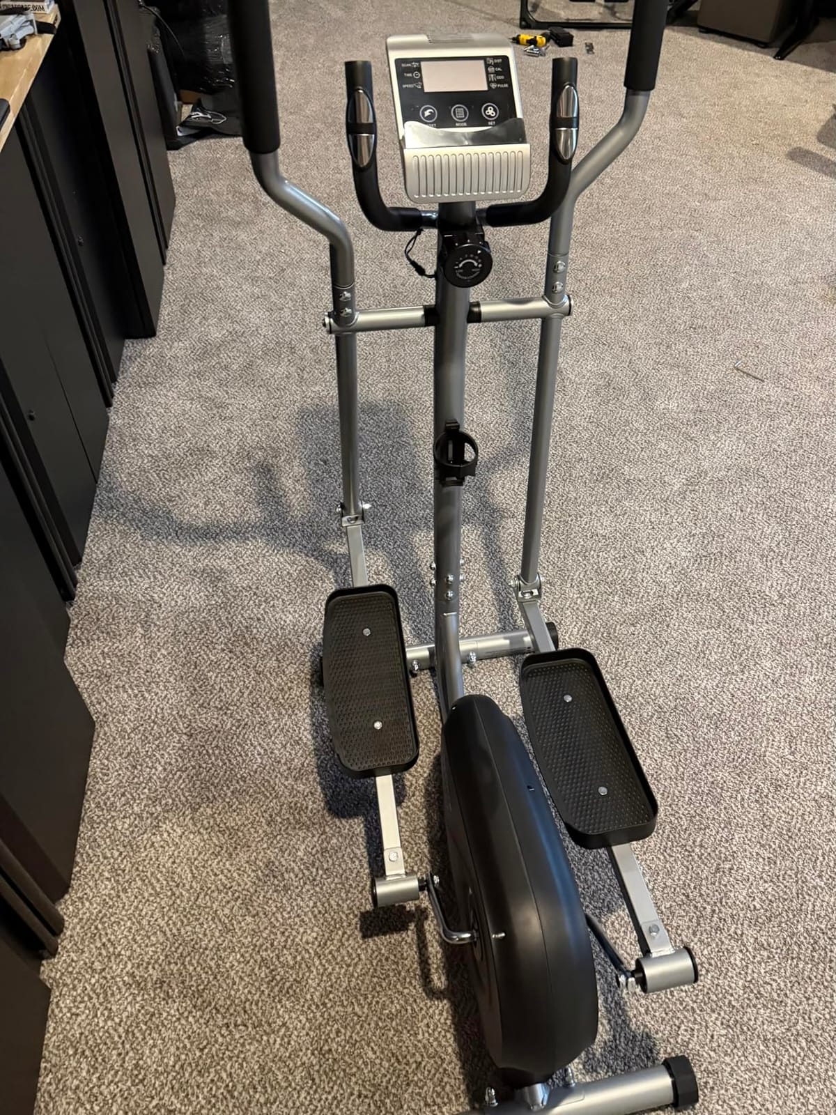 THERUN Elliptical Exercise Machine, Ultra-Quiet Magnetic Machine for Home | 13.2LBS Flywheel, 16 Resistance Levels, Pulse Sensor & LCD Monitor for Smooth Full-Body Cardio Workouts customer photo 1