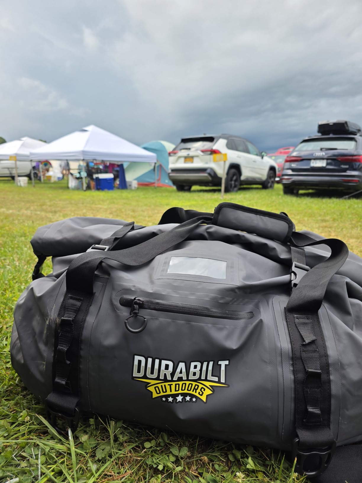80L Waterproof Duffel Bag, Tactical Roll Top Dry Bag with MOLLE | Keeps Gear Dry - Seals out Water for Boating, Travel & Camping - Built Tough for Every Trip with a Ballistic Bottom, Green customer photo 2