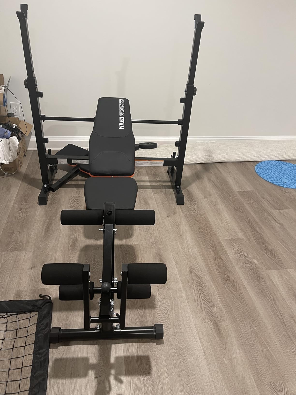 YOLEO Olympic Weight Bench, Adjustable Bench Press Rack, Foldable 1870LB customer photo 1