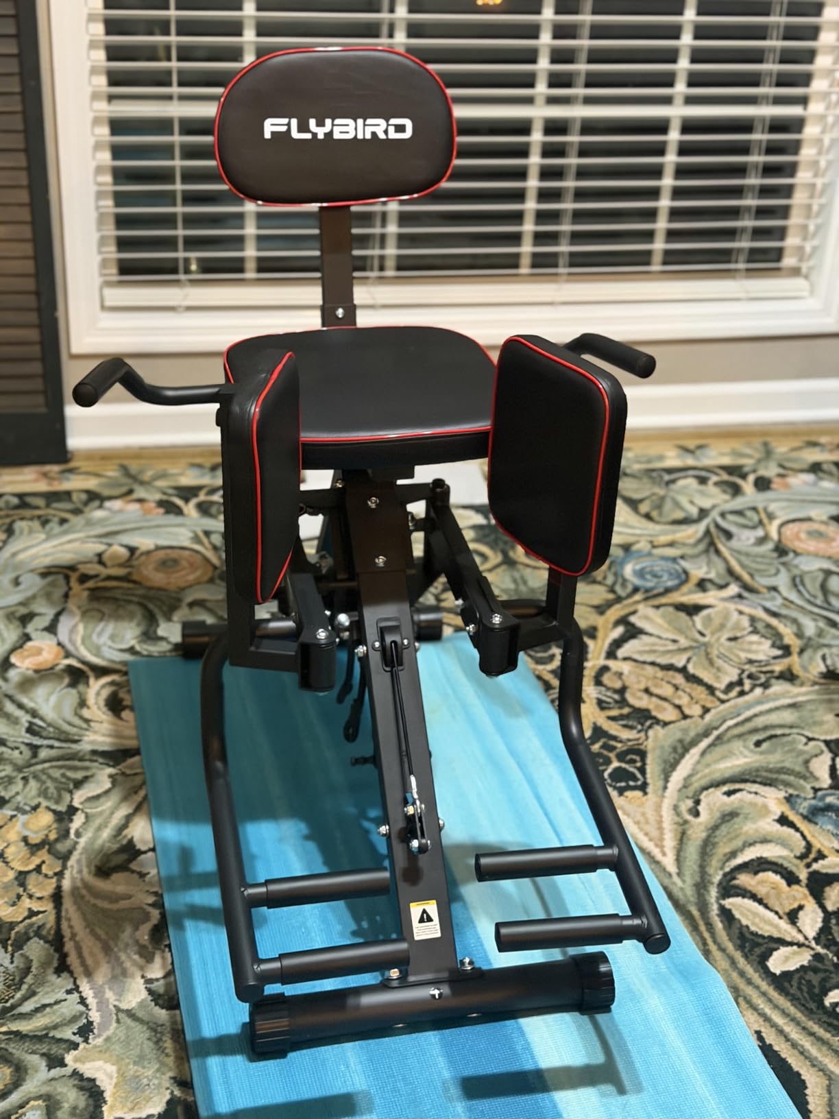 HA1 2-in-1 Hip Abductor and Adductor Machine, Glute & Inner Thigh Workout Equipment for Home Gym, Leg Workout and Booty Builder with 6 Adjustable Resistance Bands and Dual Foot Bar customer photo 1