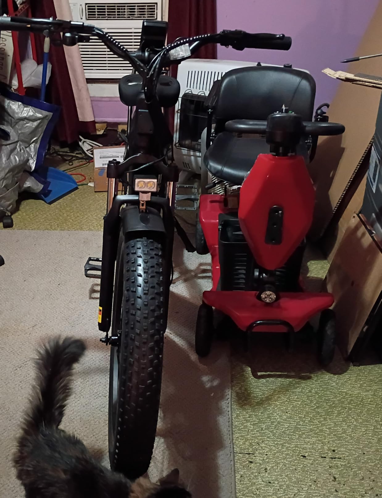 ESKUTE Electric Bike for Adults - 48V20.8Ah Battery Ebike up to 80 Miles, 32+MPH, Peak 1500W Brushless Motor, 26x4.0 Fat Tire Step-Over Mountain Ebike, 8-Speed, Full Suspensions E-Bike customer photo 2