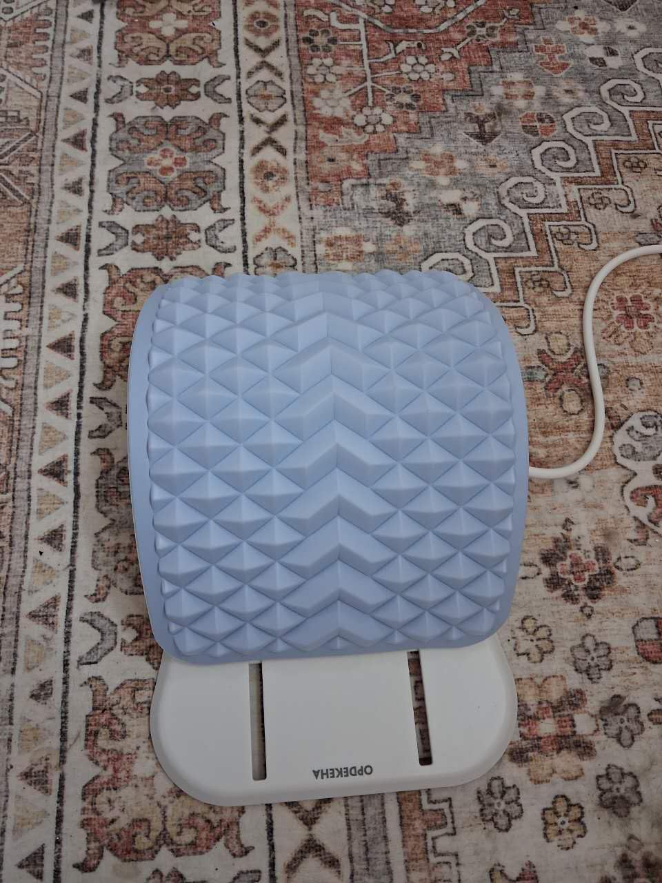 Back Stretcher for Back Pain, Adjustable Height & Soft Sponge Material | Lumbar Back Stretcher With Acupressure Points, Air Pump Adjustable Height, Spine Stretching Support, Scoliosis, Manual Included customer photo 1