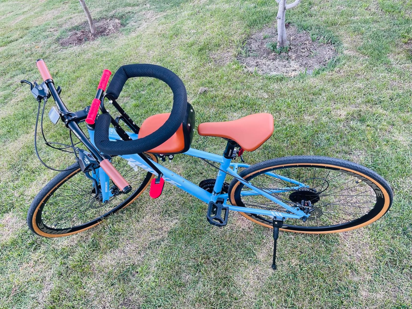 DEYGIA Hybrid Bike, 24-Speed 700C Wheel Hybrid Bicycle with Dual Disc Brakes, Trigger Shifting, Internal Wiring Frame, Lightweight City Commuter Bicycle customer photo 1