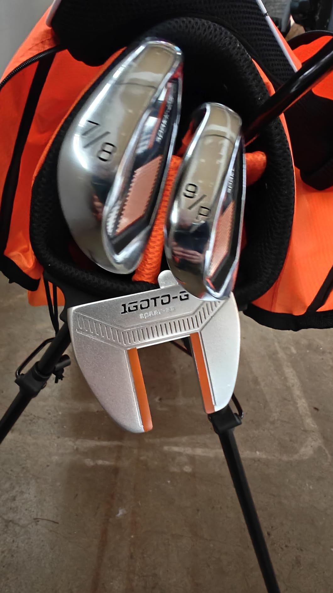 5/6/7 Pieces Kids Golf Clubs Set - Youth Golf Clubs Junior Set Ages 3-14 Includes Stand Bag, 1# Driver, 5# Hybrid, 7#, PW# Irons and Putter Right/Left Hand for Boys Girls customer photo 2