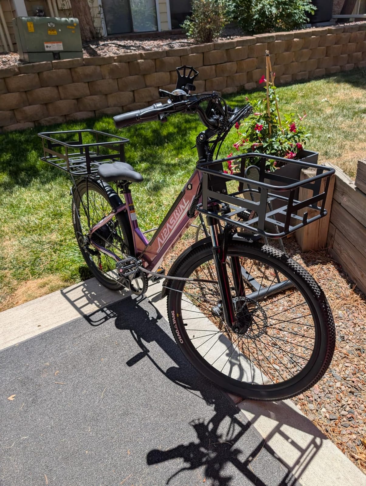 Aipas C1/C2 Electric Bike for Adults, 1100W Peak Motor, 62-Mile Range Ebike | 48V 12.8Ah Removable Battery, 26