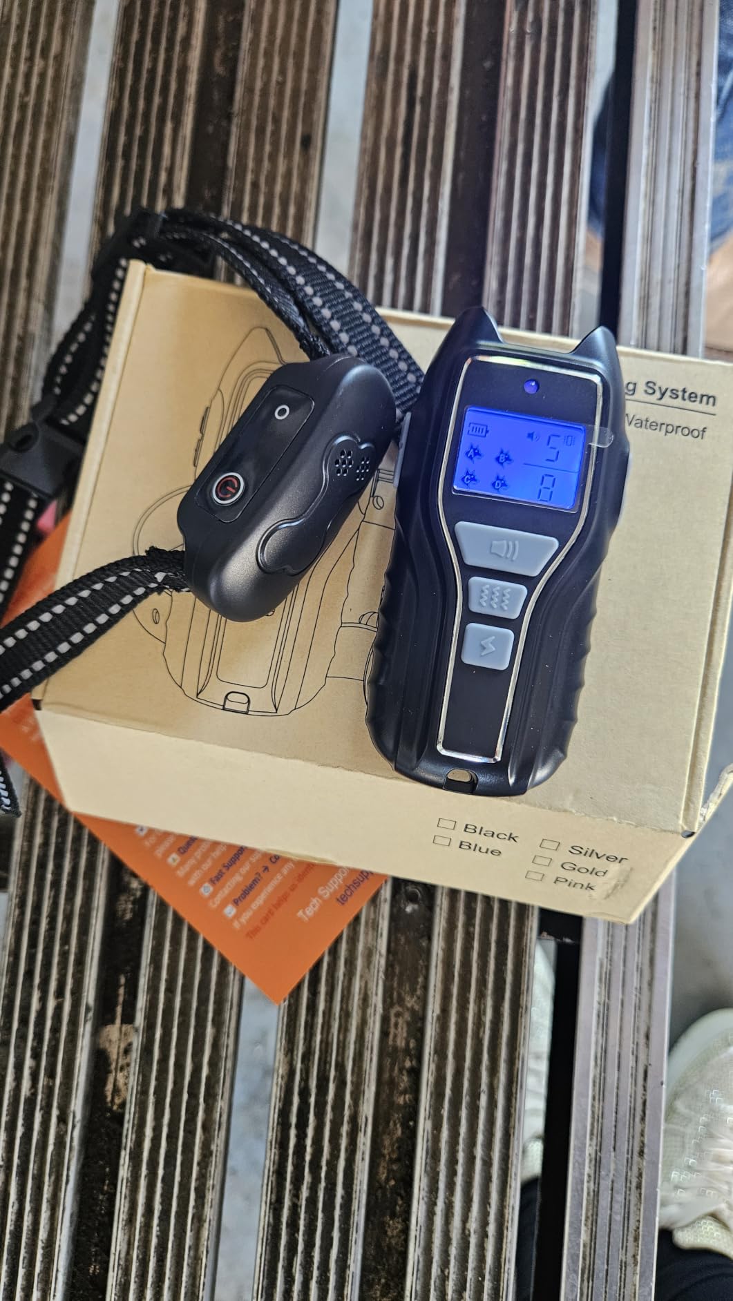 Dog Training Collar with Remote, Waterproof IPX7 E Collar for Dogs, Beep and Vibration Modes, Safe and Humane Training, 2000FT Range, Rechargeable, Fits Small Medium Large Dogs 15-120 lbs (Black) customer photo 1