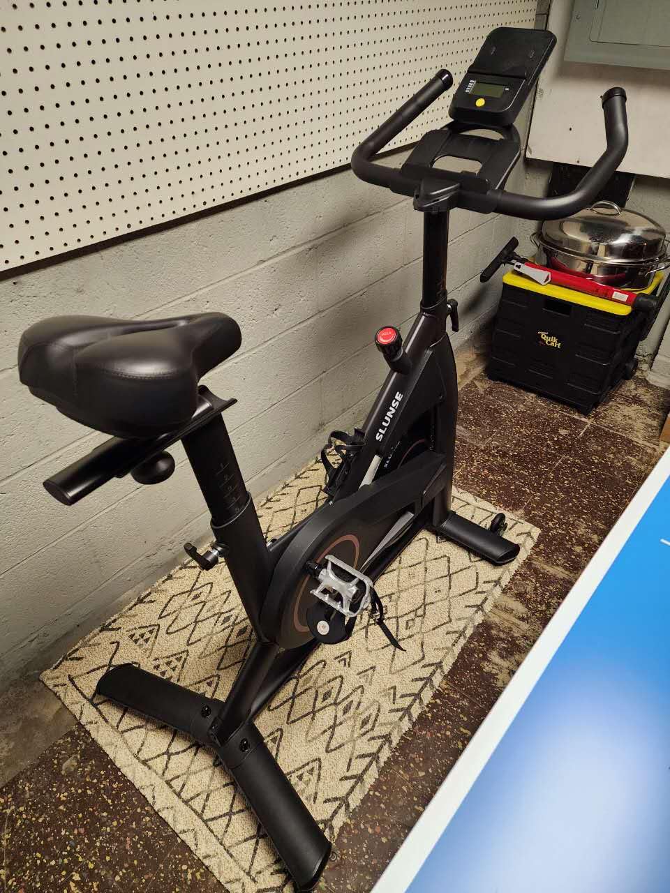 Exercise Bike, Adjustable Magnetic Resistance Stationary Bikes for Home with App Compatible, Silent Indoor Cycling Bike with 350lbs Weight Capacity Comfortable Seat, Digital Monitor & Phone Mount customer photo 1