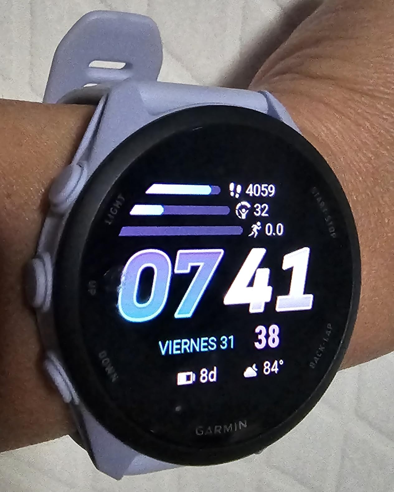 Garmin Forerunner 70, 43mm, Tidal Blue - Beginner-Level Running Smartwatch, Pace, Distance and Heart Rate, Daily Suggested Workouts, Adaptive Training Plans customer photo 1