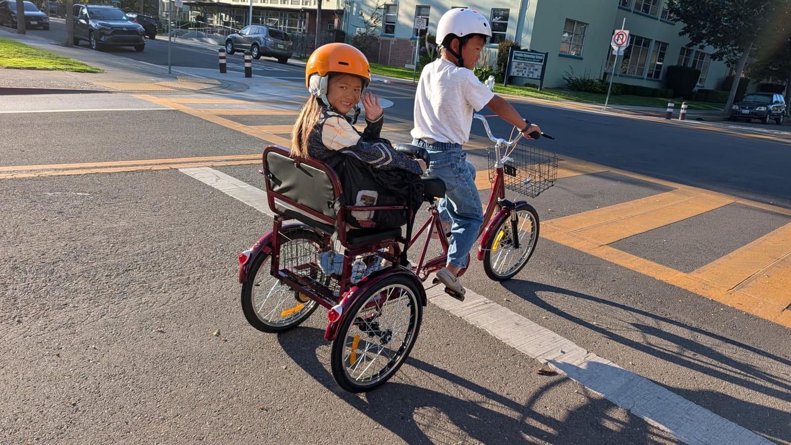MOOITZ Adult Tricycle, 20 Inch 3-Wheel Bikes, Trike for Adults with Seat, Low Step-Through Cruiser Bike with Front and Rear Baskets, Adult Tricycles for Women, Seniors, Men customer photo 1