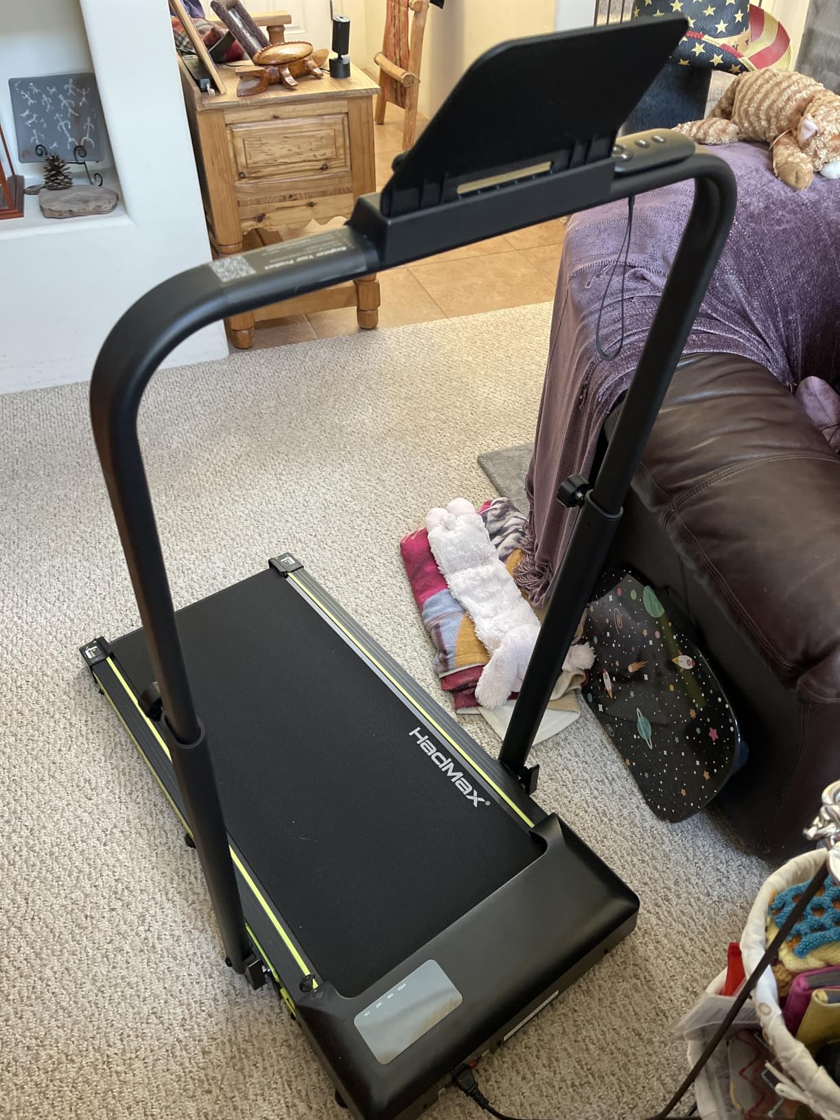Walking Pad Treadmill with Incline and Height Adjustable Handle Bar customer photo 2