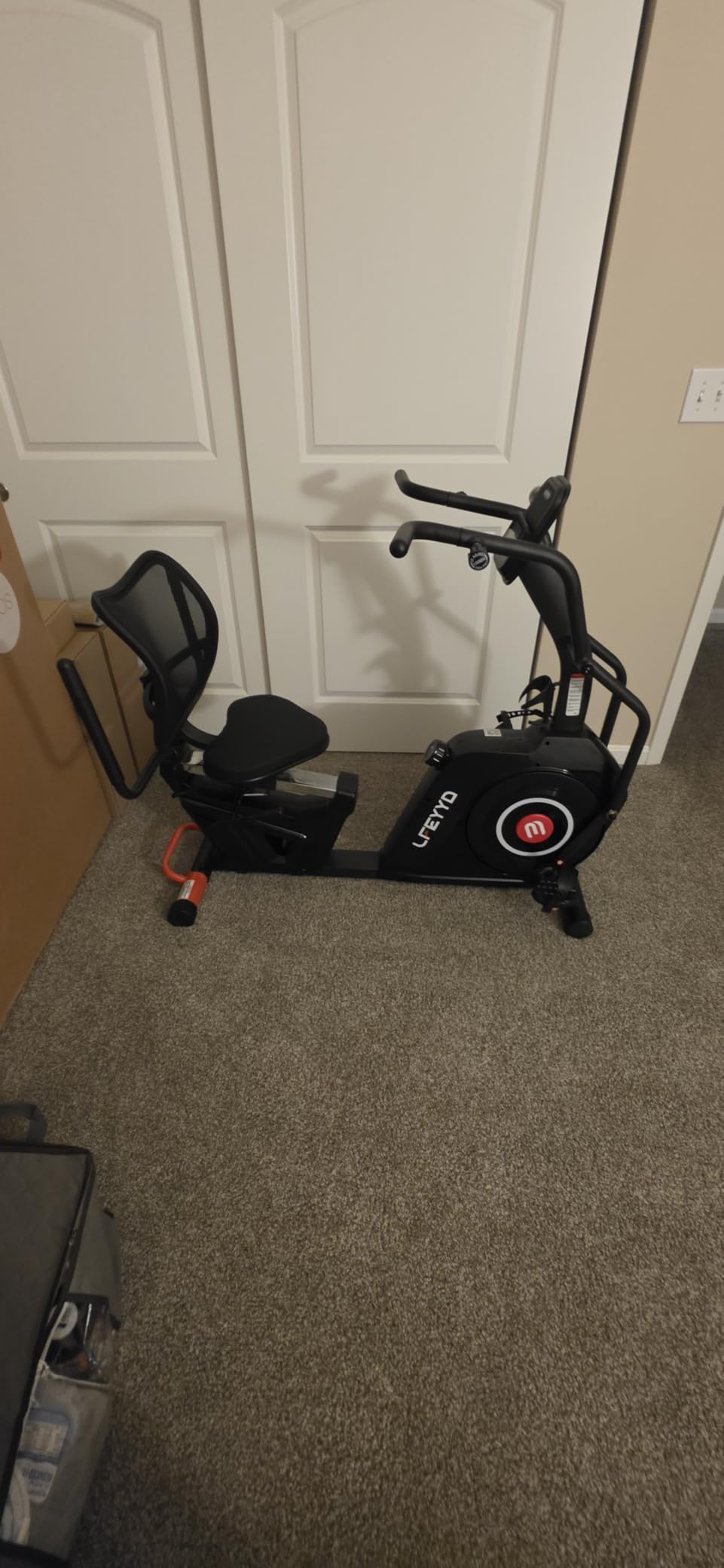 Recumbent Exercise Bike for Home, Stationary Bike with Arm Exerciser | 16-Level Magnetic Resistance, 450LBS Capacity, Bluetooth App, LCD Monitor, Heart Rate, Low-Impact Cardio & Physical Therapy customer photo 1