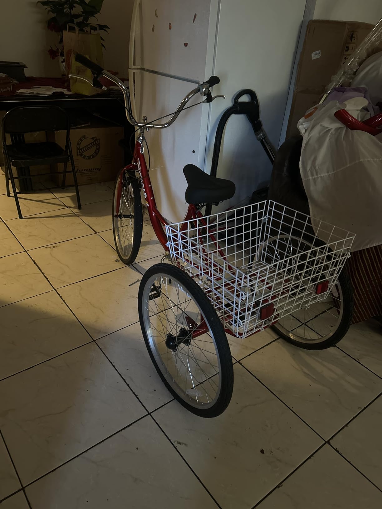 Max4out Adult Tricycle with Large Basket 24/26 Inch, Stable 3 Wheel Cruise Bicycle for Shopping, Beach and City Trike Perfect for Men, Women, Seniors（Blue/Purple/Red） customer photo 2