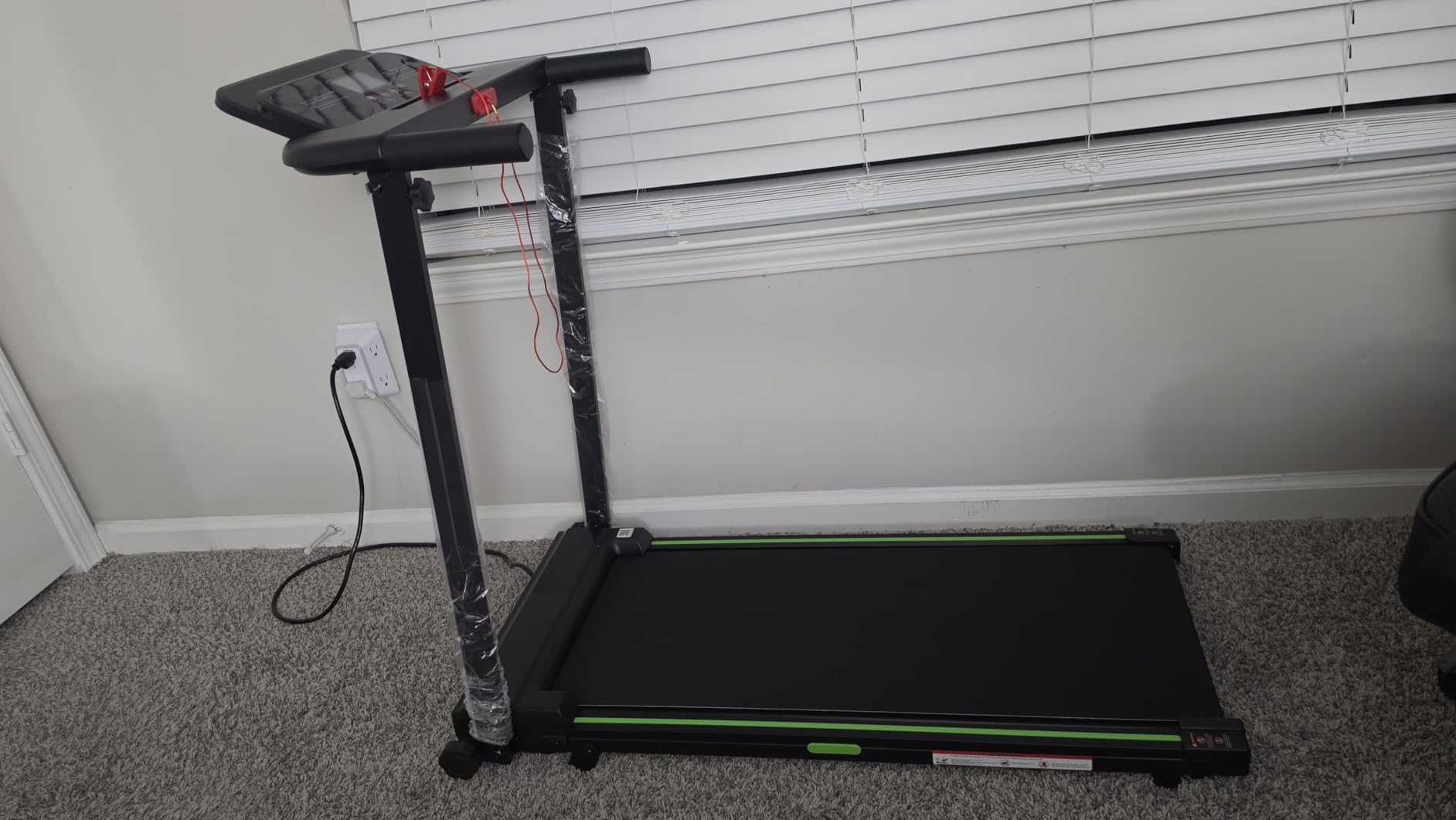 Treadmills for Home, Walking Pad with Incline, Caminadoras para Hacer Ejercicio, 0.6-6.2 MPH Portable Foldable Under Desk Caminadora, Eléctrica Casa Tredmill, Folding Compact Running Machine customer photo 1
