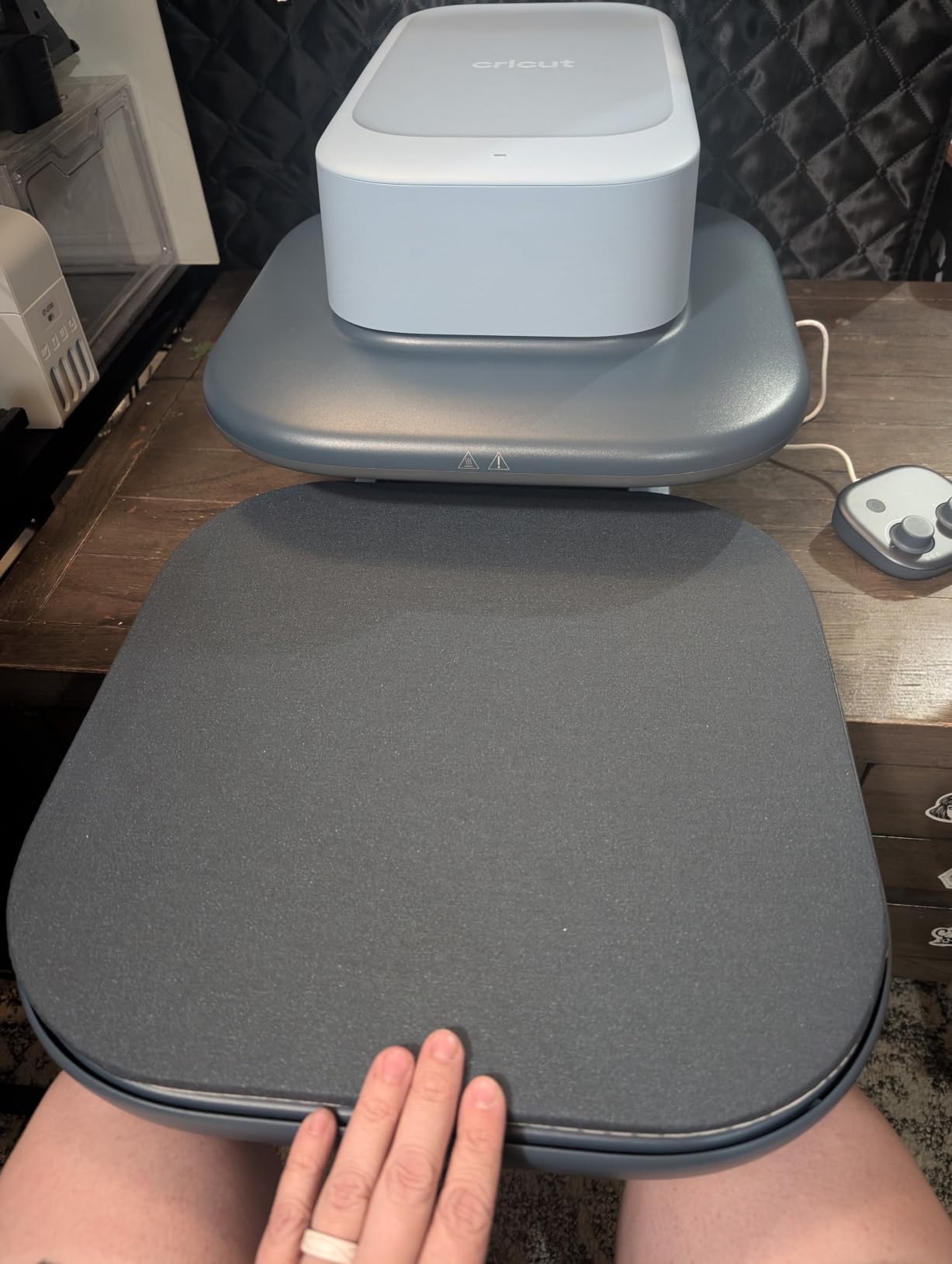 Cricut AutoPress 2 15x15 Heat Press Machine for T Shirts & More | Adjustable Pressure & Heat for Professional Results - For Heat Transfer Vinyl (HTV), Sublimation, & DTF - Heat Guide customer photo 2