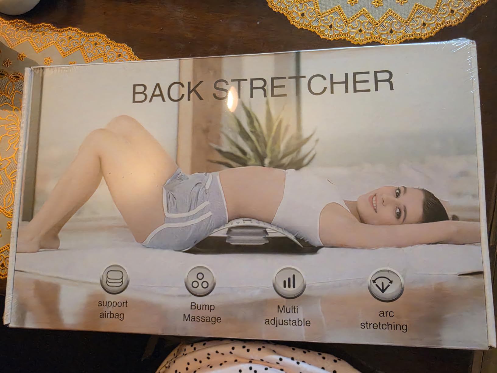 Docemel Back Stretcher for Lower Back Pain Relief, Adjustable Inversion Lumbar Traction Device, Lumbar Support Board for Spinal Decompression and Scoliosis, Sciatic Nerve Release Tool, Back Cracker Board customer photo 2