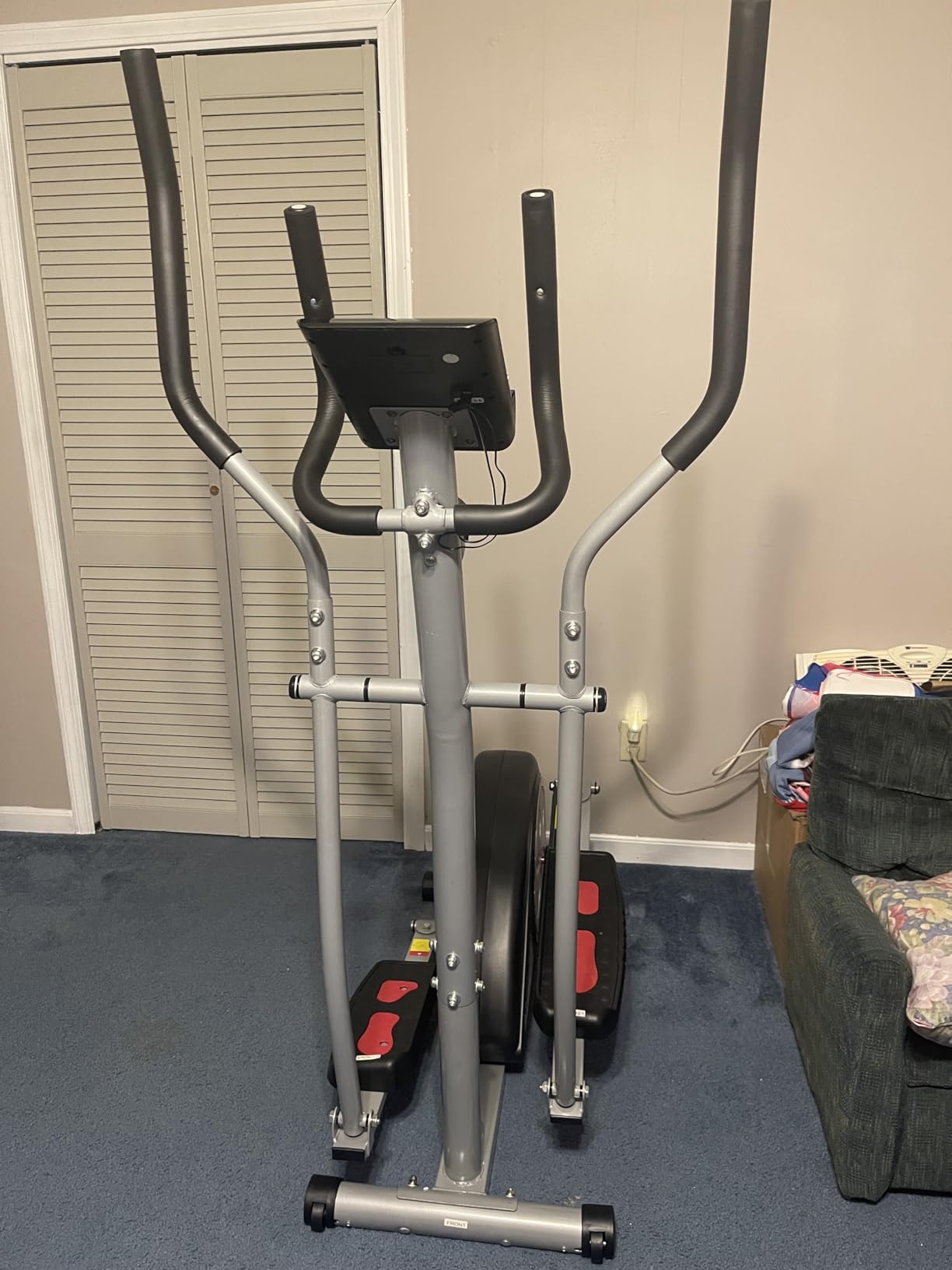 ANCHEER Elliptical Exercise Machine for Home, Magnetic Elliptical Machine with 15.5