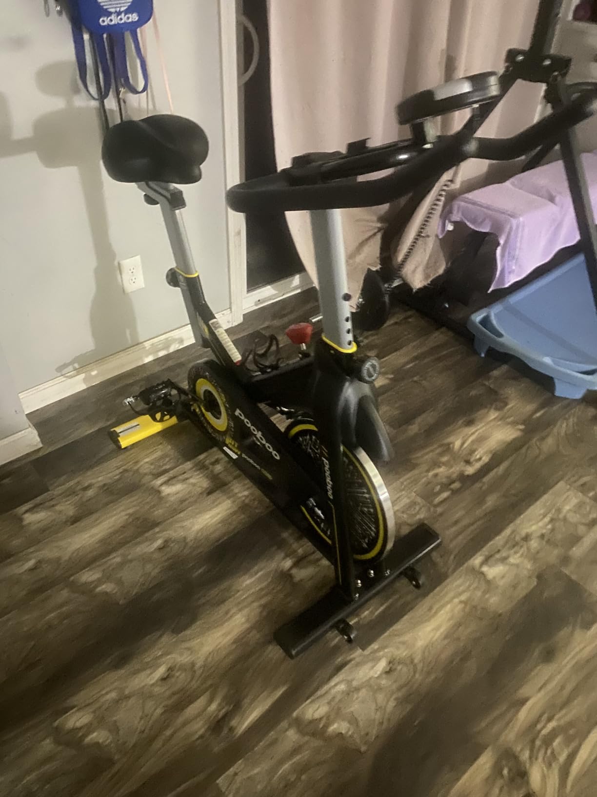 Exercise Bike, Stationary Bike for Home, Magnetic Indoor App Cycling Bike | Low Noise Workout Bike with Exclusive App, Tablet Mount and Fitness Courses for Weight Loss, Adjustable, 350lbs Weight Capacity customer photo 2