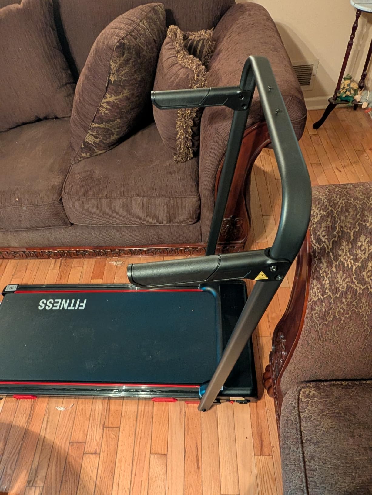 RHYTHM FUN 13% Incline Walking Pad Treadmill with Handles, 6.2MPH, Foldable | 3.9