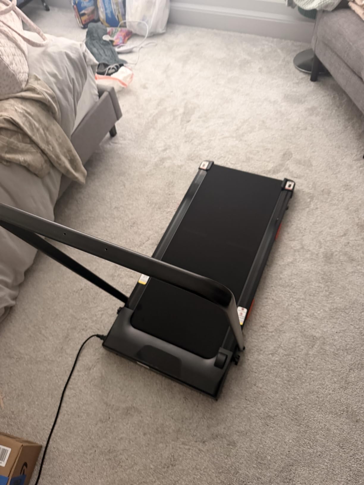 40% (15°) Incline Walking Pad Treadmills for Home, Elevated Dual Handle Bar | Stair Simulation Mode, LED Display, 3.0HP Quiet Brushless Treadmill, 7-Layer Shock Absorption, 350LBS Capacity customer photo 2