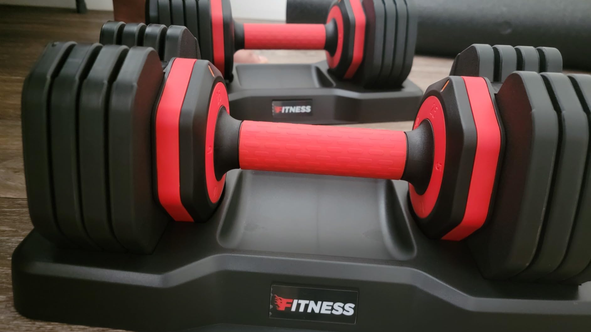 Rendpas Adjustable Dumbbell Set for Home Gym Strength Training customer photo 2