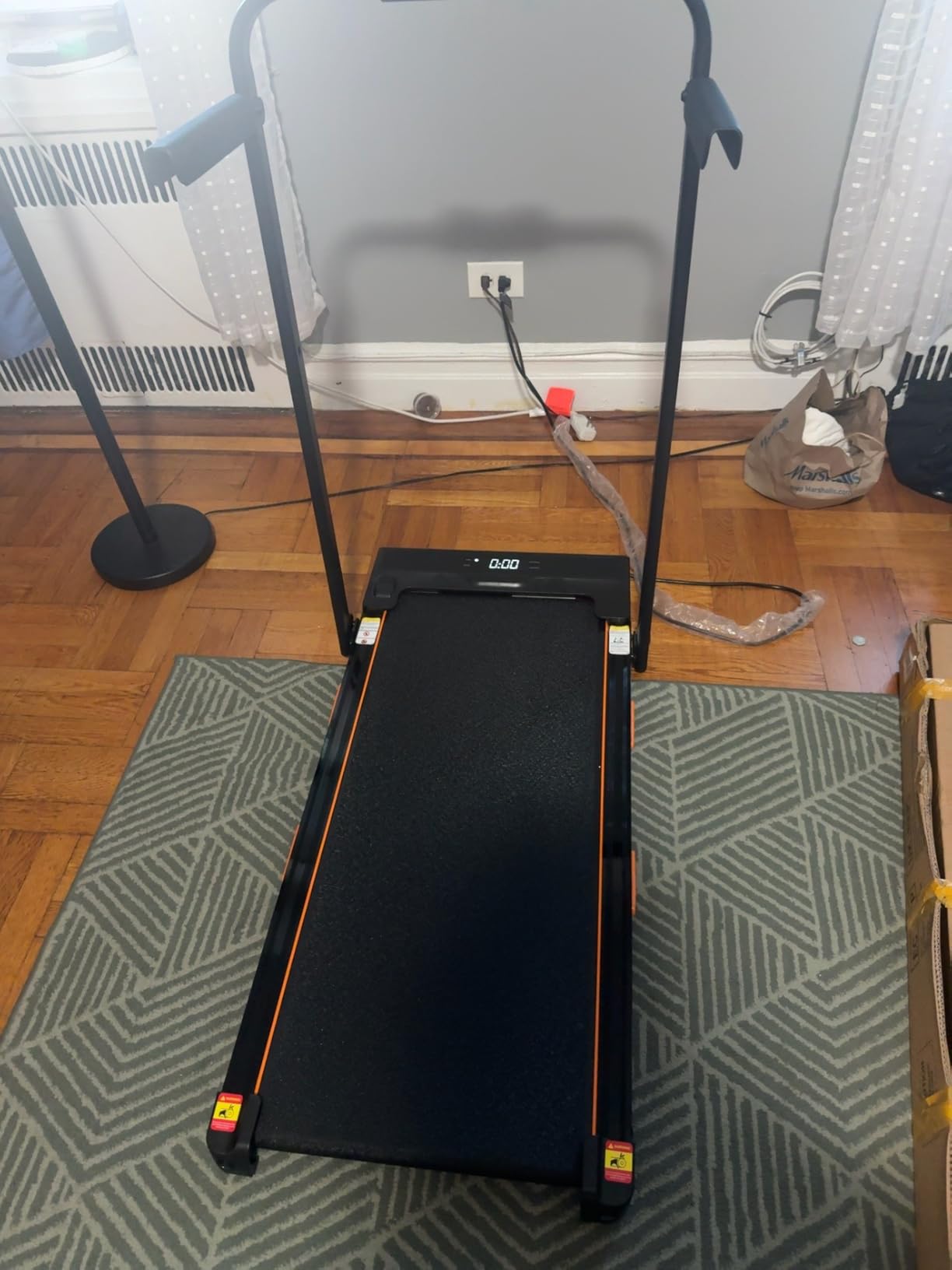16% Incline Treadmills for Home, Foldable Treadmill with Incline | Portable Treadmill with Handle, Quiet Walking Pad Treadmill, 400 LBS Capacity, Three Screen customer photo 1