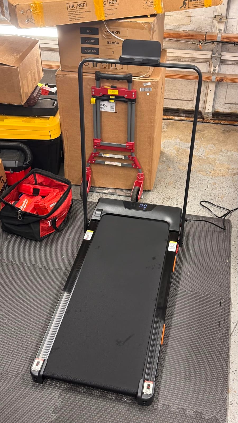 16% Incline Treadmills for Home, Foldable Treadmill with Incline | Portable Treadmill with Handle, Quiet Walking Pad Treadmill, 400 LBS Capacity, Three Screen customer photo 2