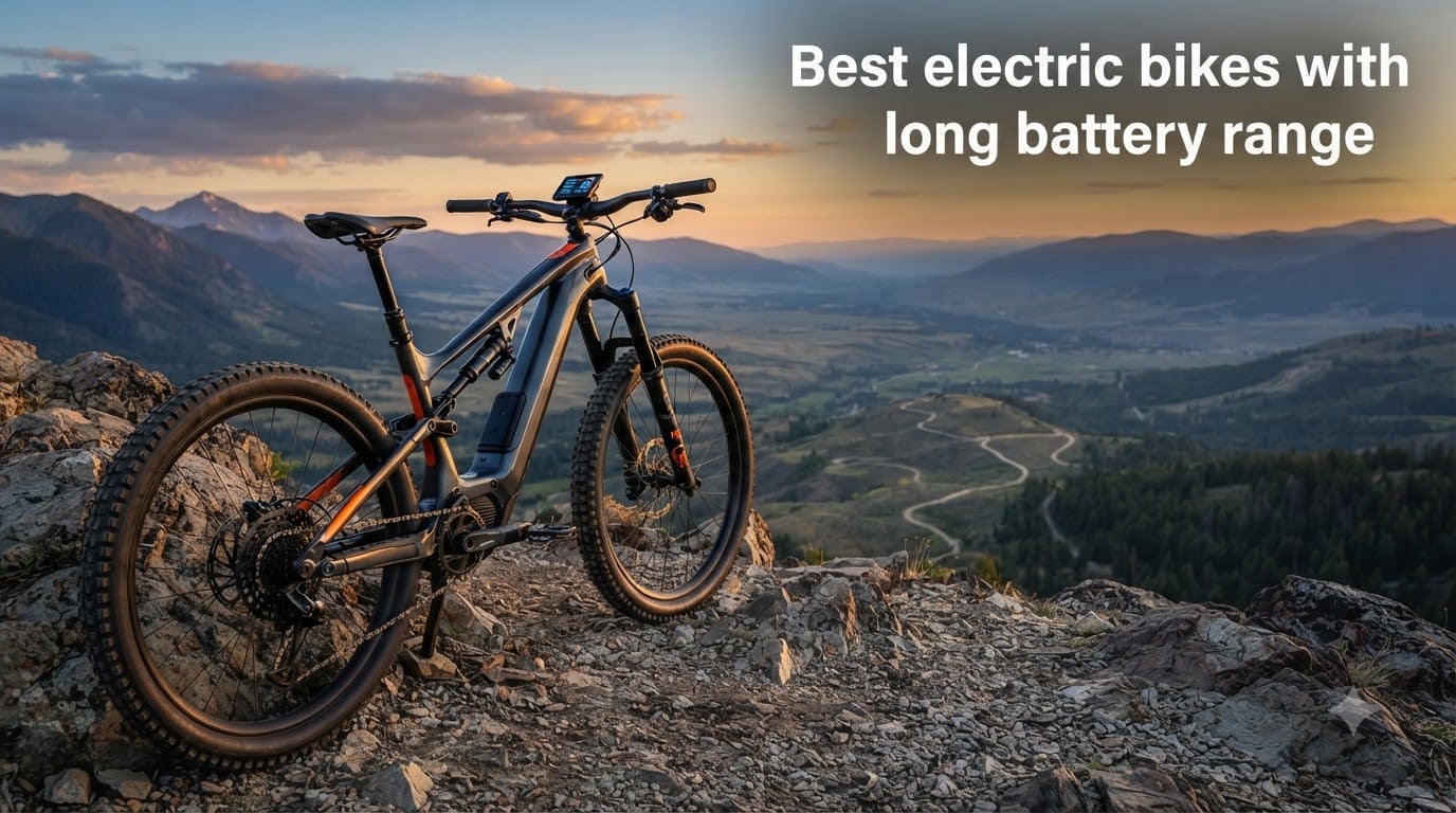 Best electric bikes with long battery range