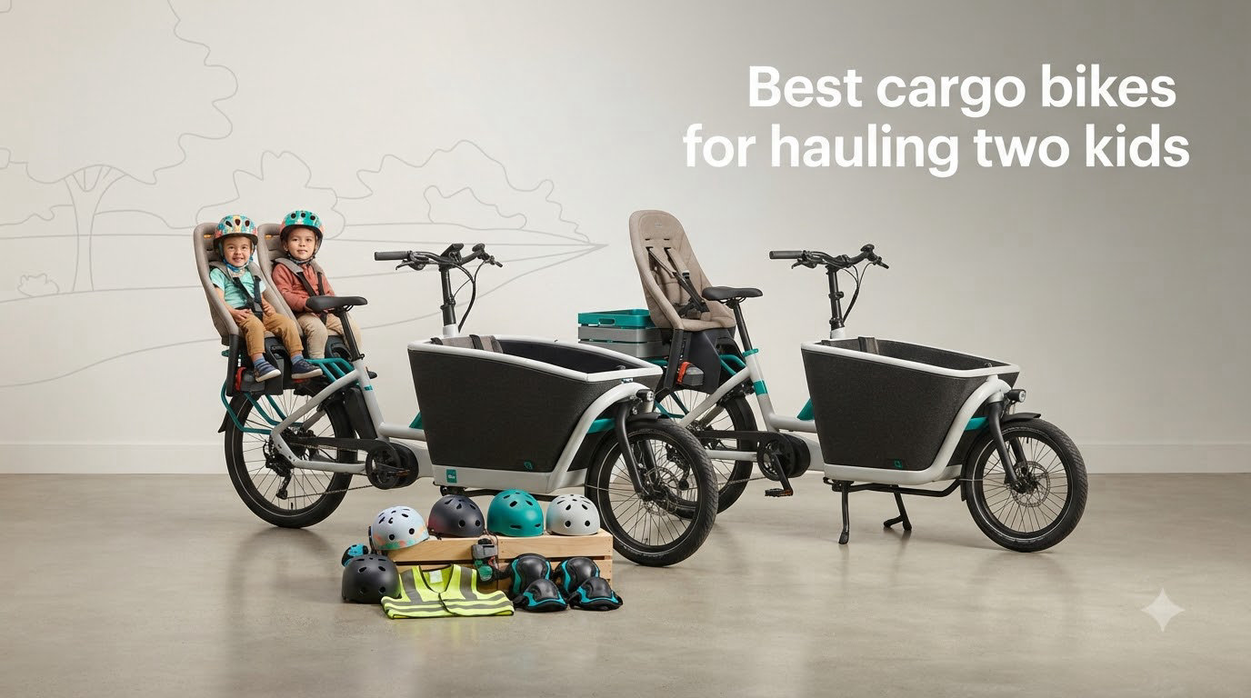 Best cargo bikes for hauling two kids