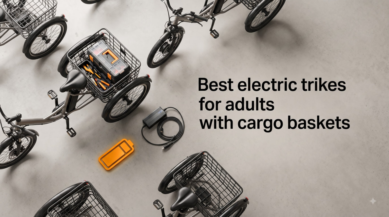 Best electric trikes for adults with cargo baskets
