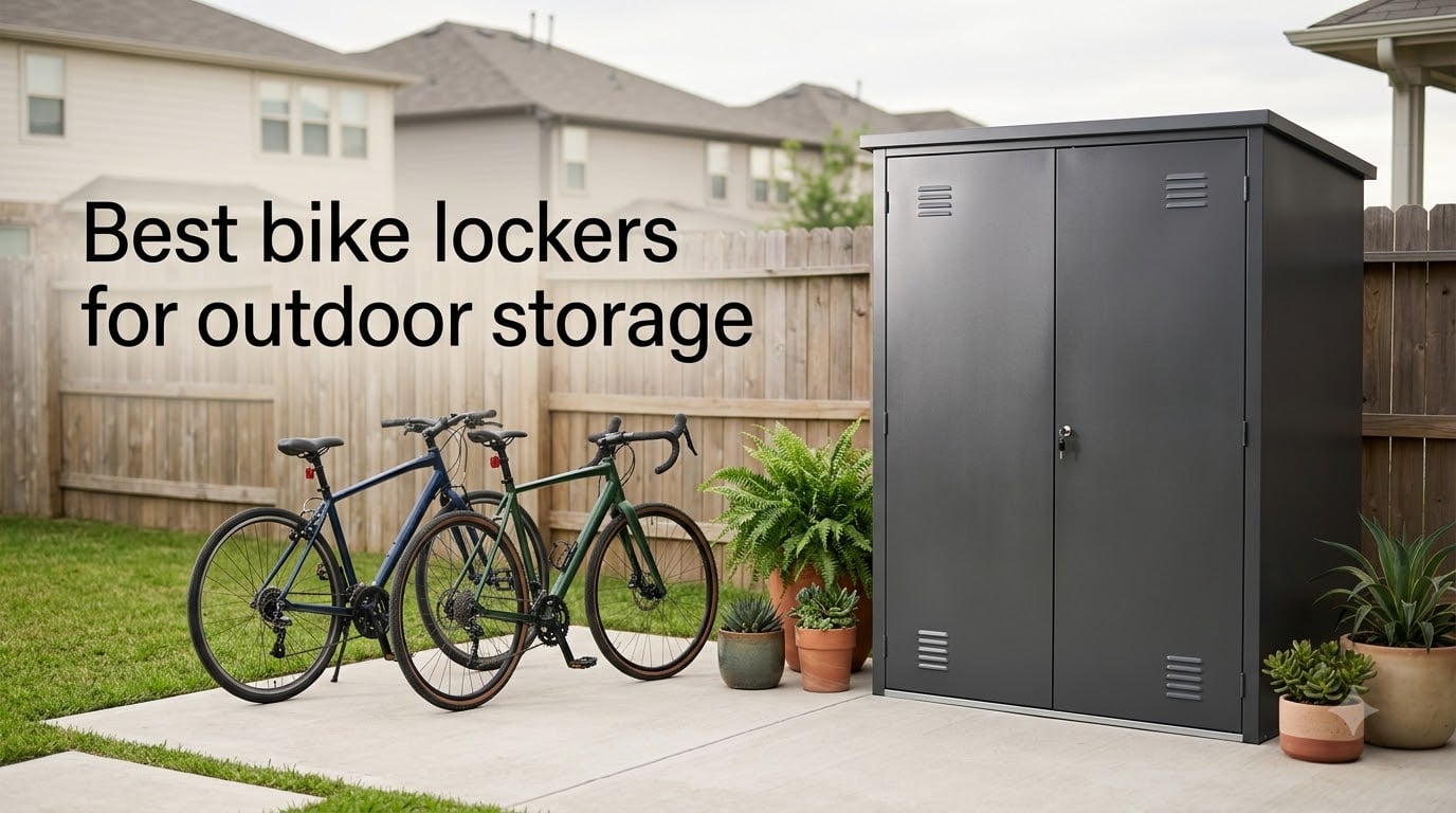 Best bike lockers for outdoor storage