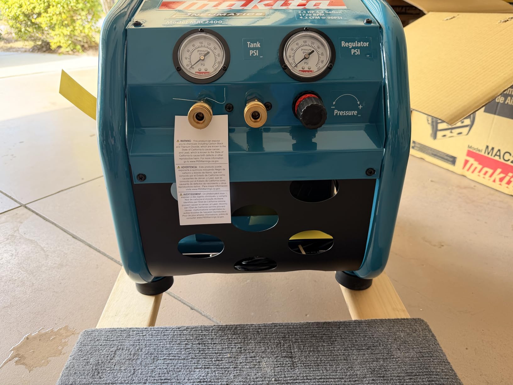 Makita MAC2400 2.5 HP* Big Bore™ Air Compressor customer photo 2