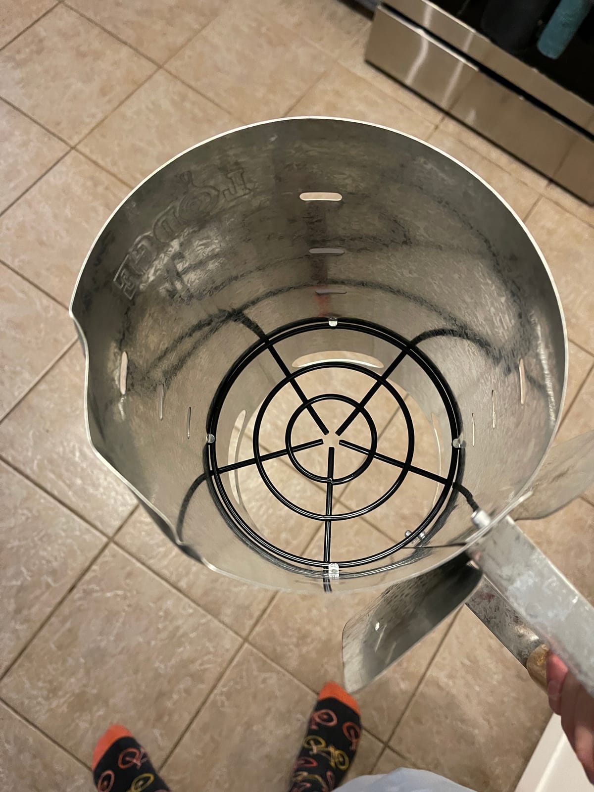 Lodge Steel Chimney Charcoal Starter with Wood Handle customer photo 1