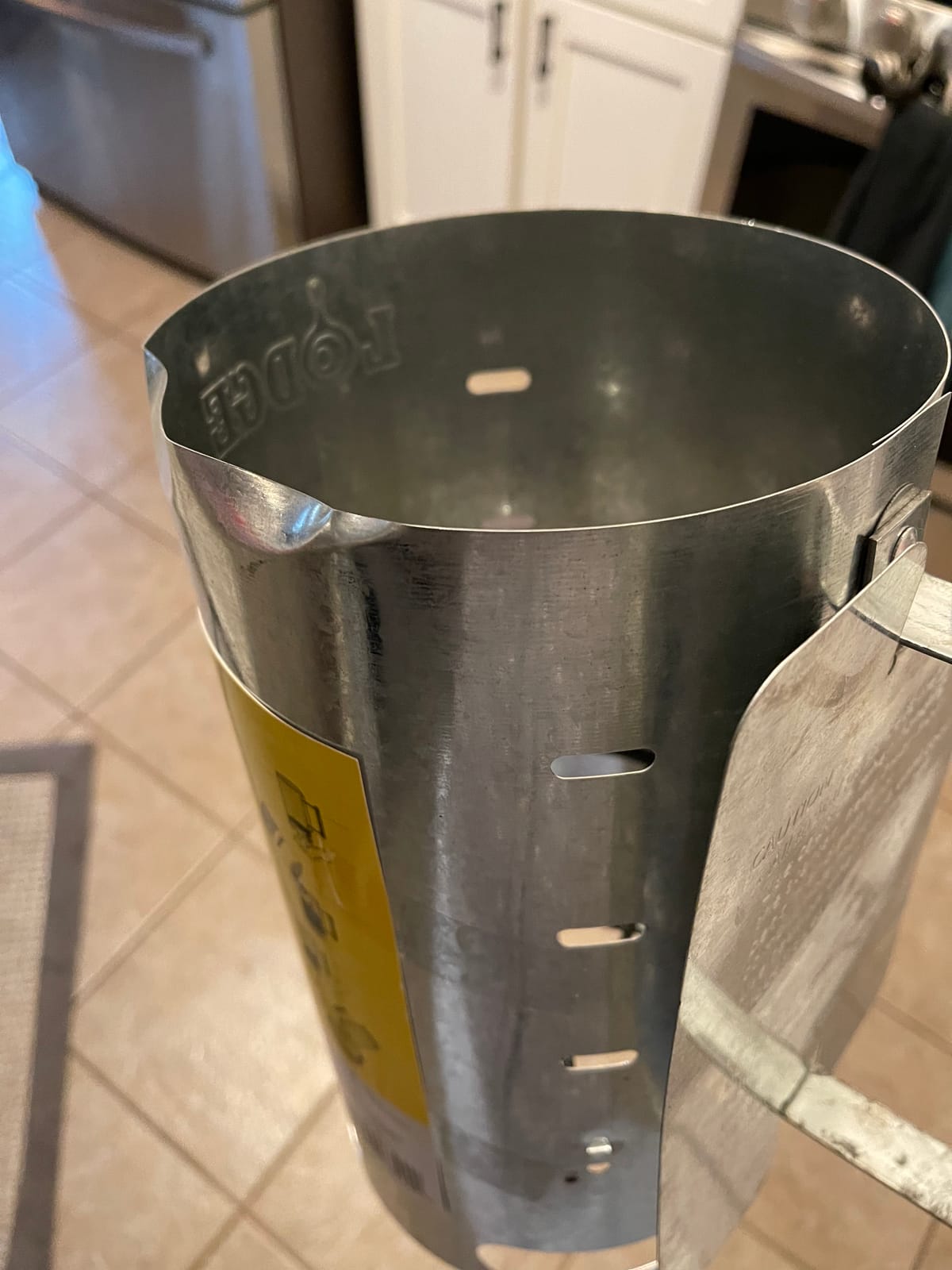 Lodge Steel Chimney Charcoal Starter with Wood Handle customer photo 2