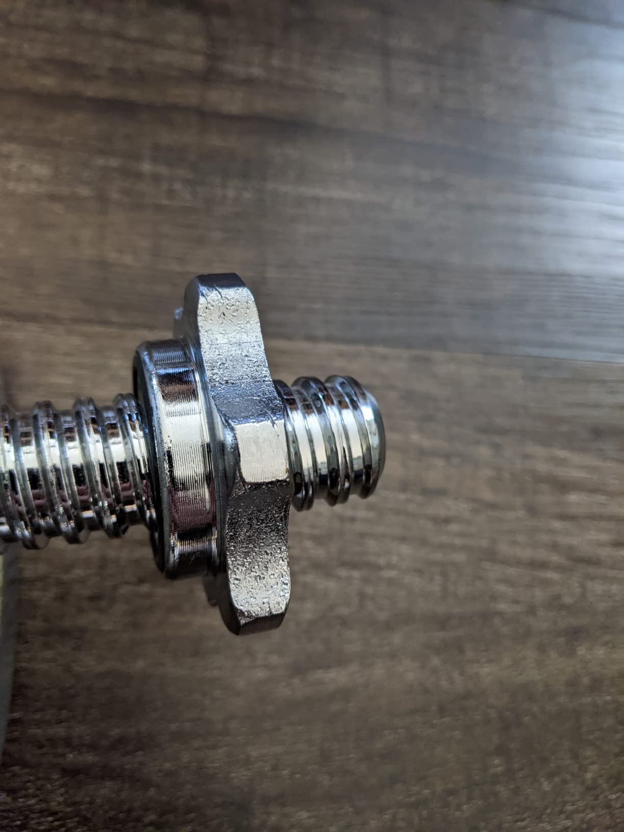 Marcy 14” Adjustable Chrome Threaded Dumbbell Handles for Standard Weight Plates with 1” Diameter Center TDH-14.1 customer photo 1