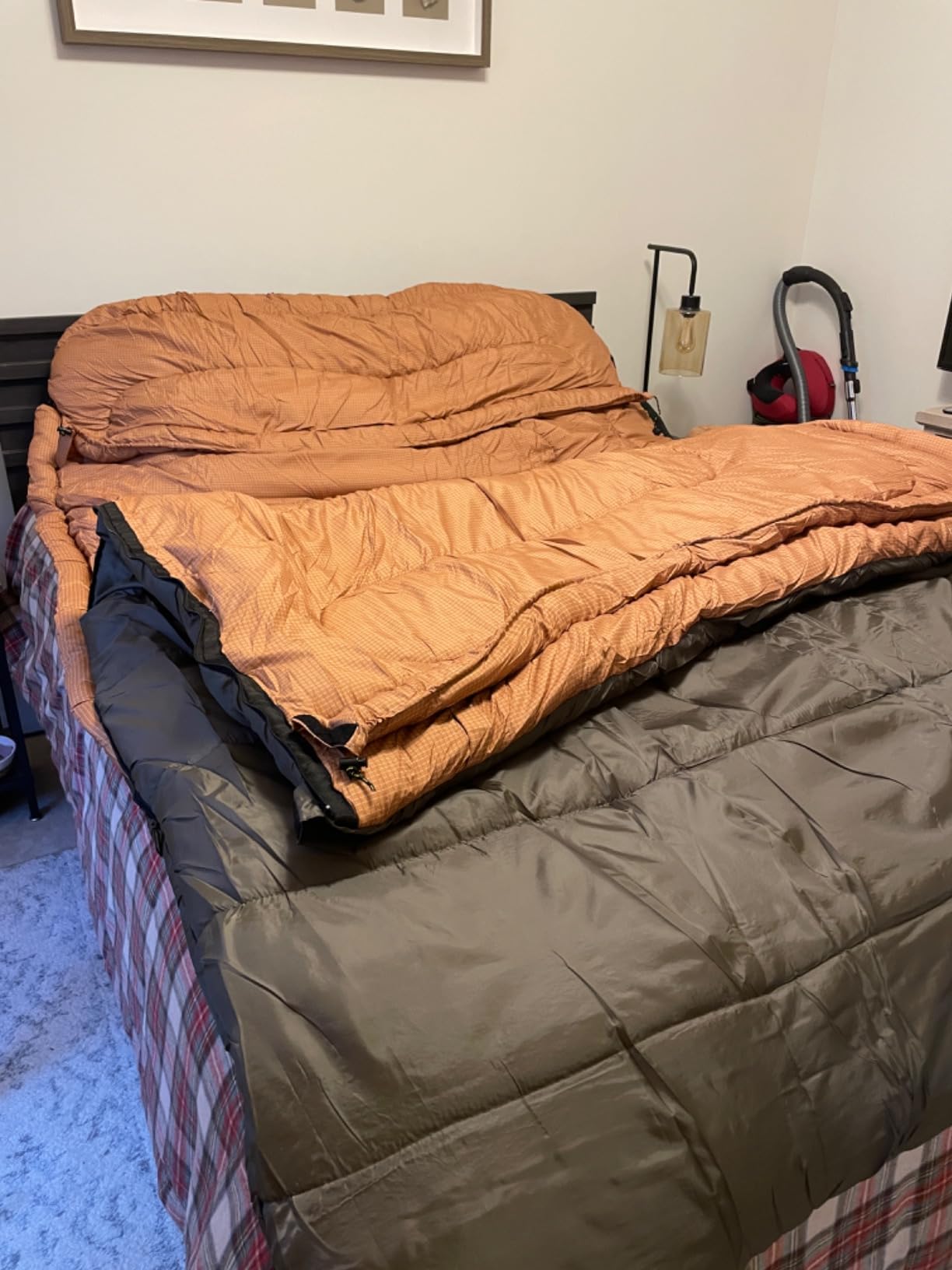 Teton Mammoth Queen Size Double Sleeping Bag- A Warm Bag the Whole Family can Enjoy – Great for Camping, Hunting and Base Camp. Compression Sack Included customer photo 2