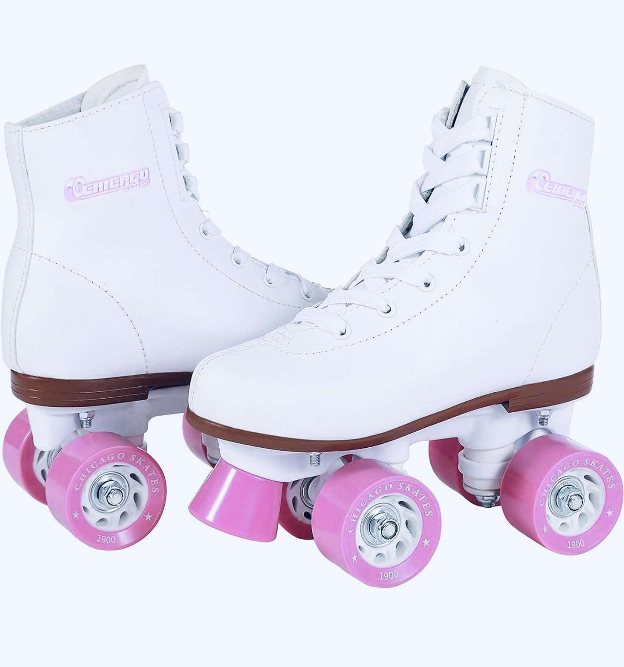Chicago Rink Roller Skates for Girls & Boys – Durable Top Performance Indoor/Outdoor Use Skate Shoes with Padded Ankle Collar, Lace-Up & Velcro Strap – 54mm Urethane Wheels, Semi-Precision Bearings customer photo 1