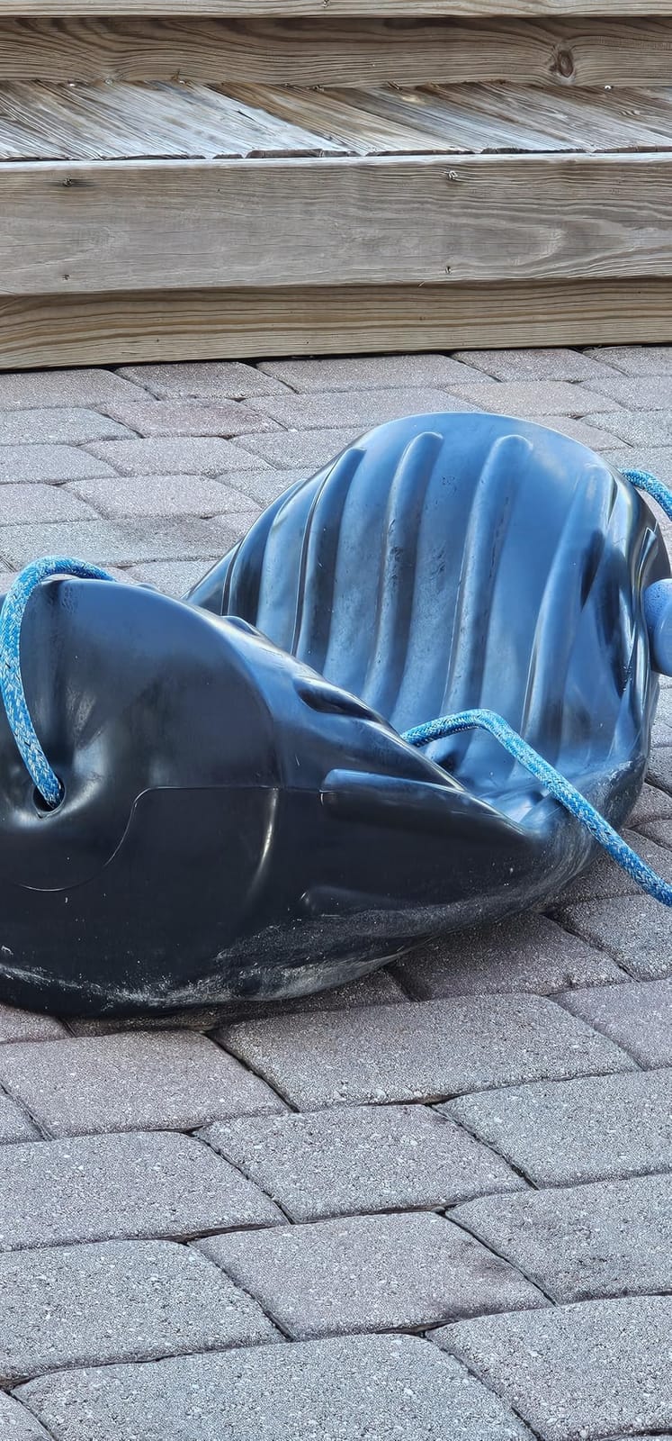 Taylor Made Products 71026 Big B Inflatable Vinyl Boat Fender with Center Rope Tube 8 inch x 20 inch, Black customer photo 2