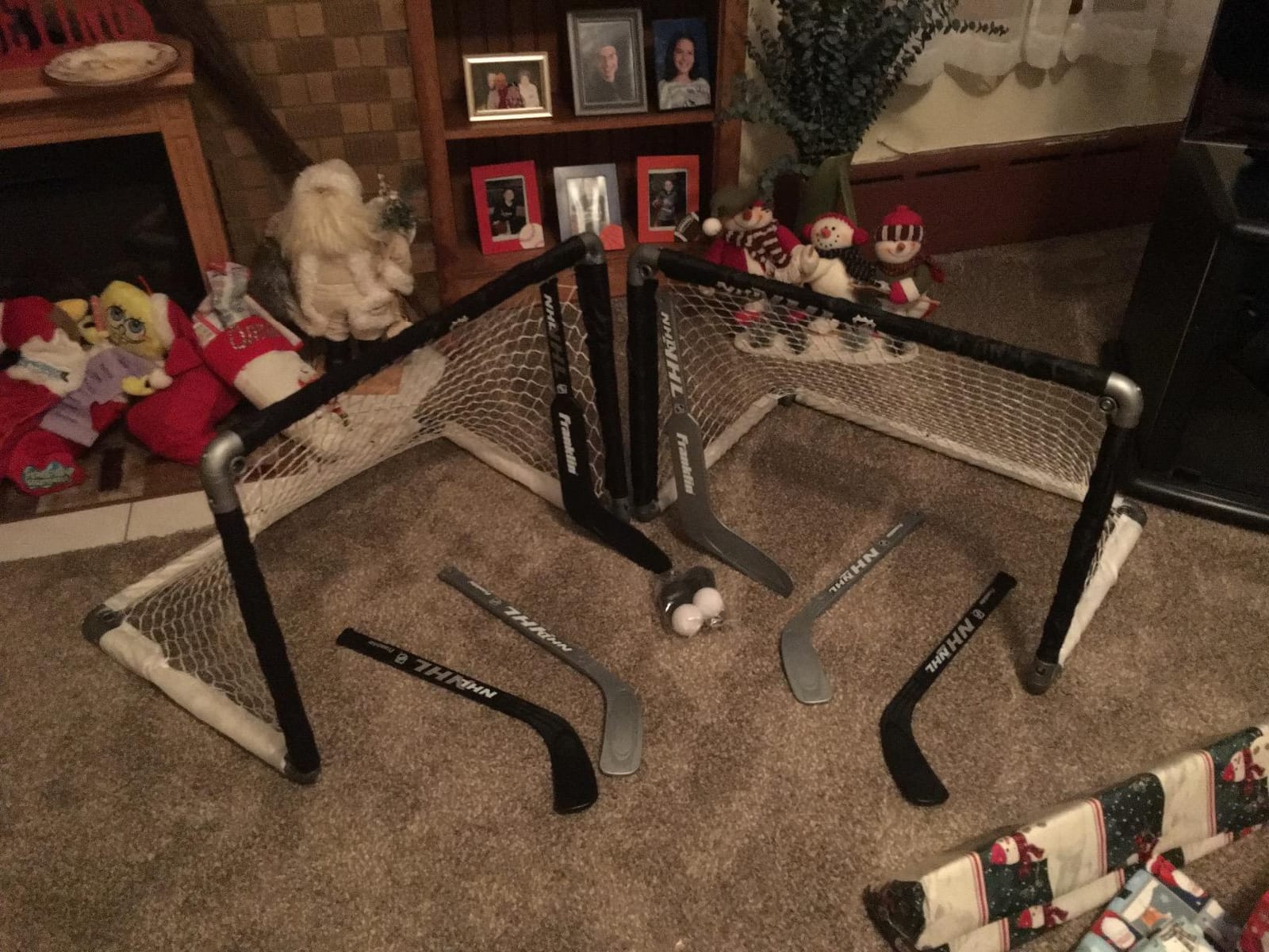 Franklin Sports NHL Kids Mini + Knee Hockey Goal Set of 2 customer photo 2