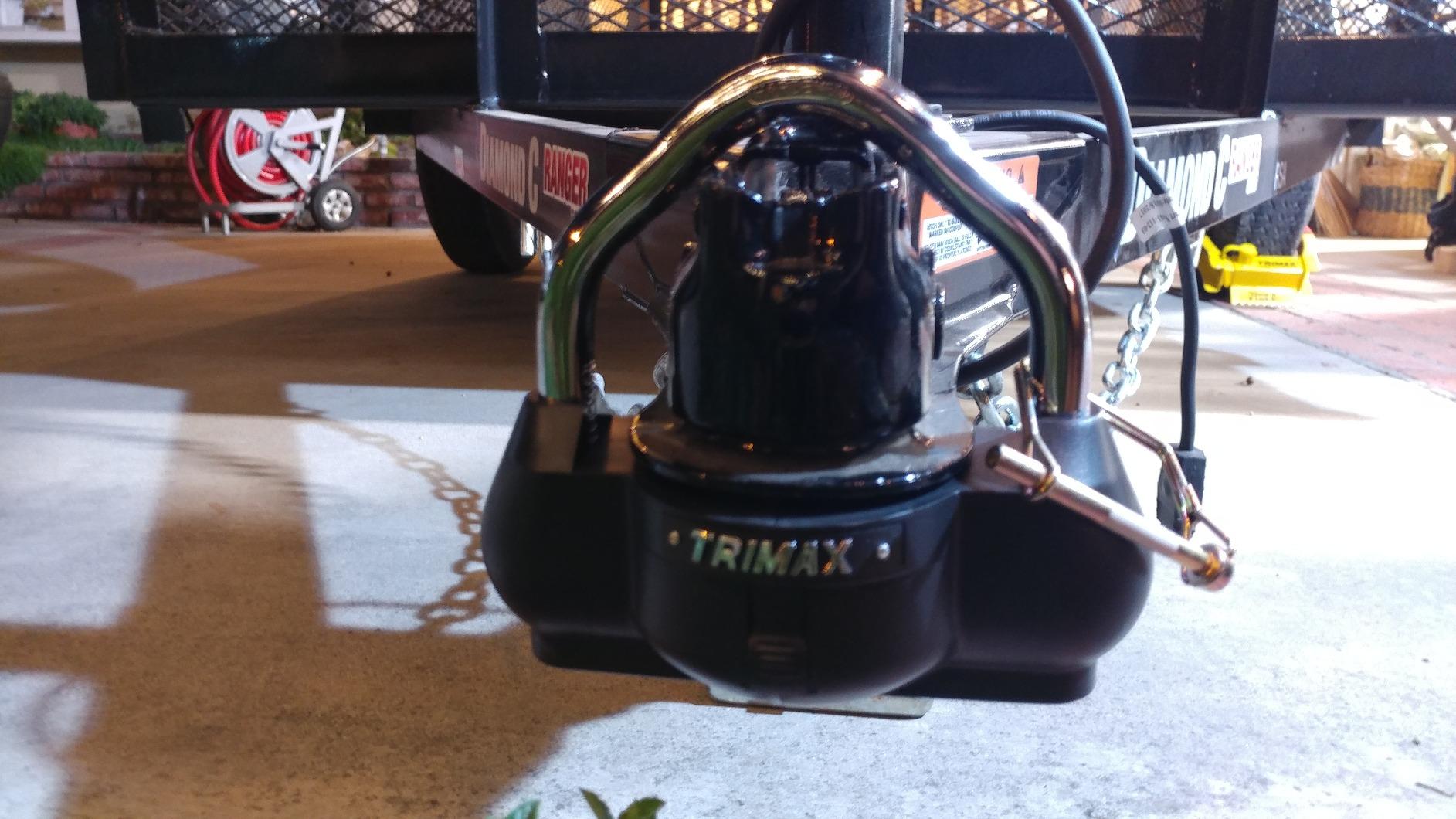 Trimax - UMAX 100 - Trailer Lock for Hitch, Dual Force Security - Trailer Hitch Lock for 1-7/8