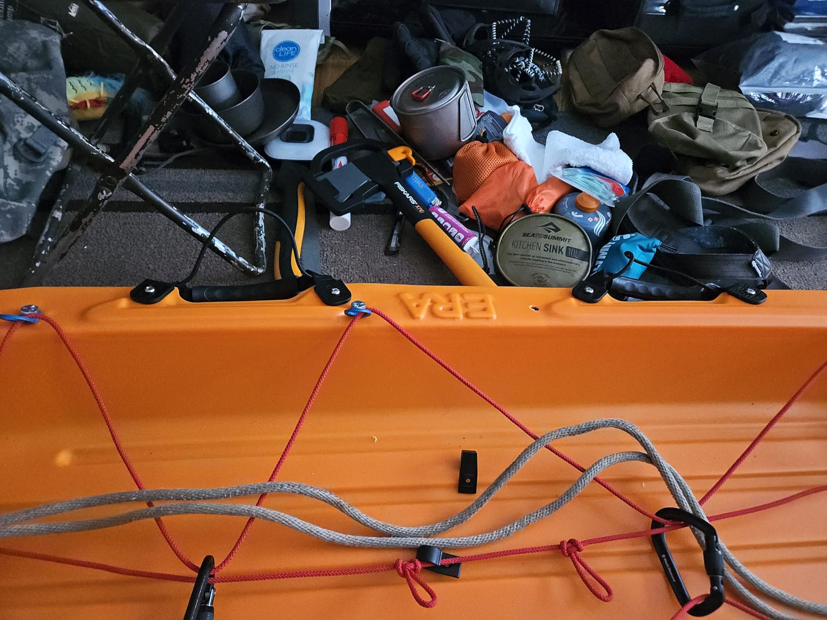 ERA Expedition Pro Utility Sled – Heavy Duty Sled for Hauling Equipment, Orange customer photo 2