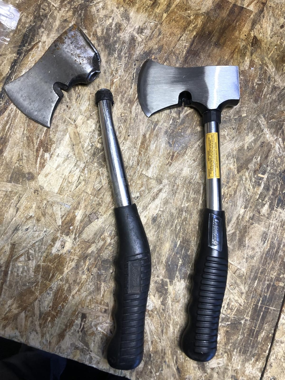 Coleman Axe with Durable Steel Head & Non-Slip Grip Handle, Great for Splitting Wood & Hammering Stakes, Ideal for Camping, Survival, Landscaping customer photo 2