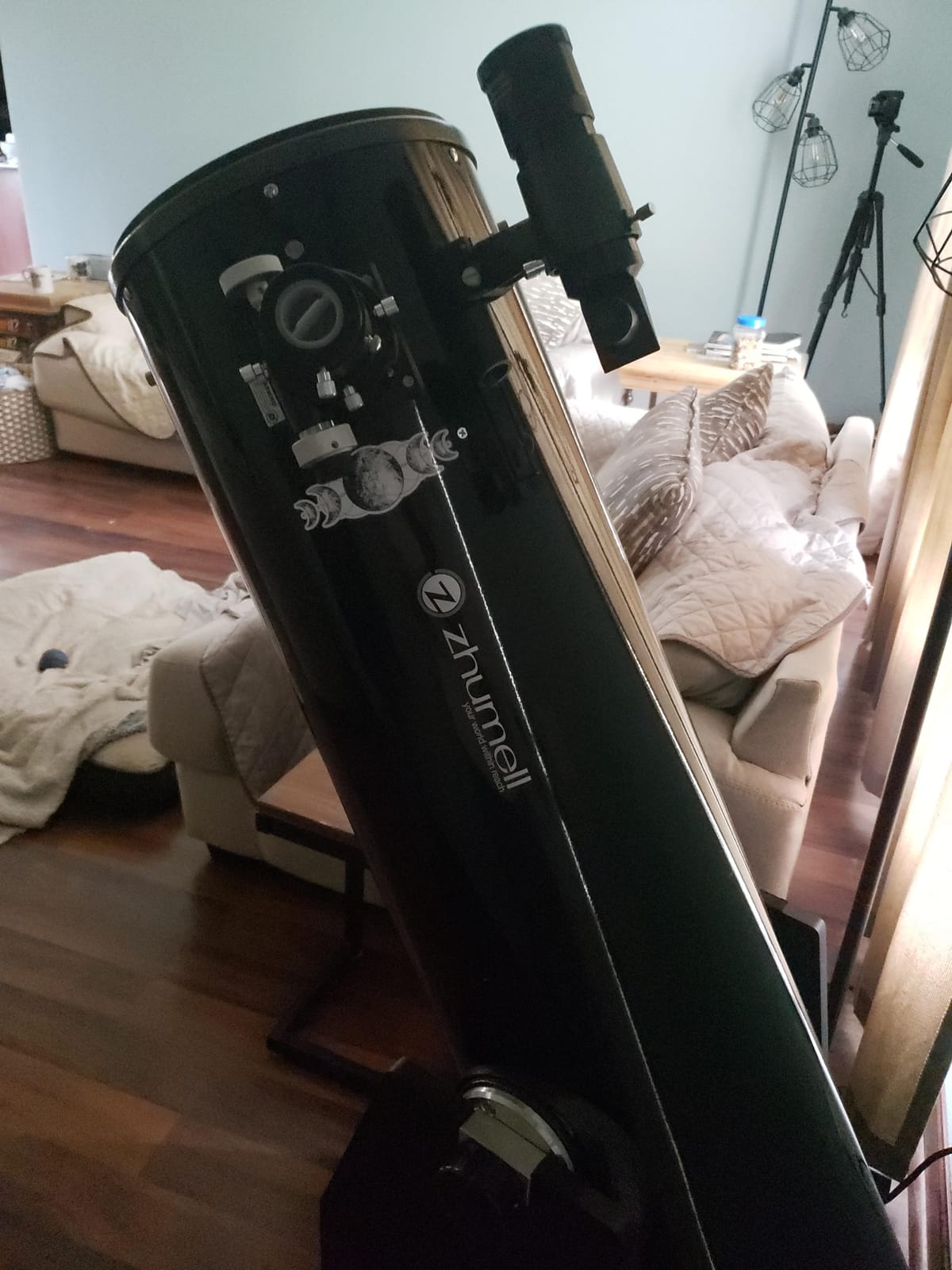 Zhumell – 10-inch Dobsonian Reflector Telescope – Large Aperture for Crisp, Bright Images – Solid Base Construction with Handle for Easy Transport – Ideal Astronomical Telescope customer photo 1