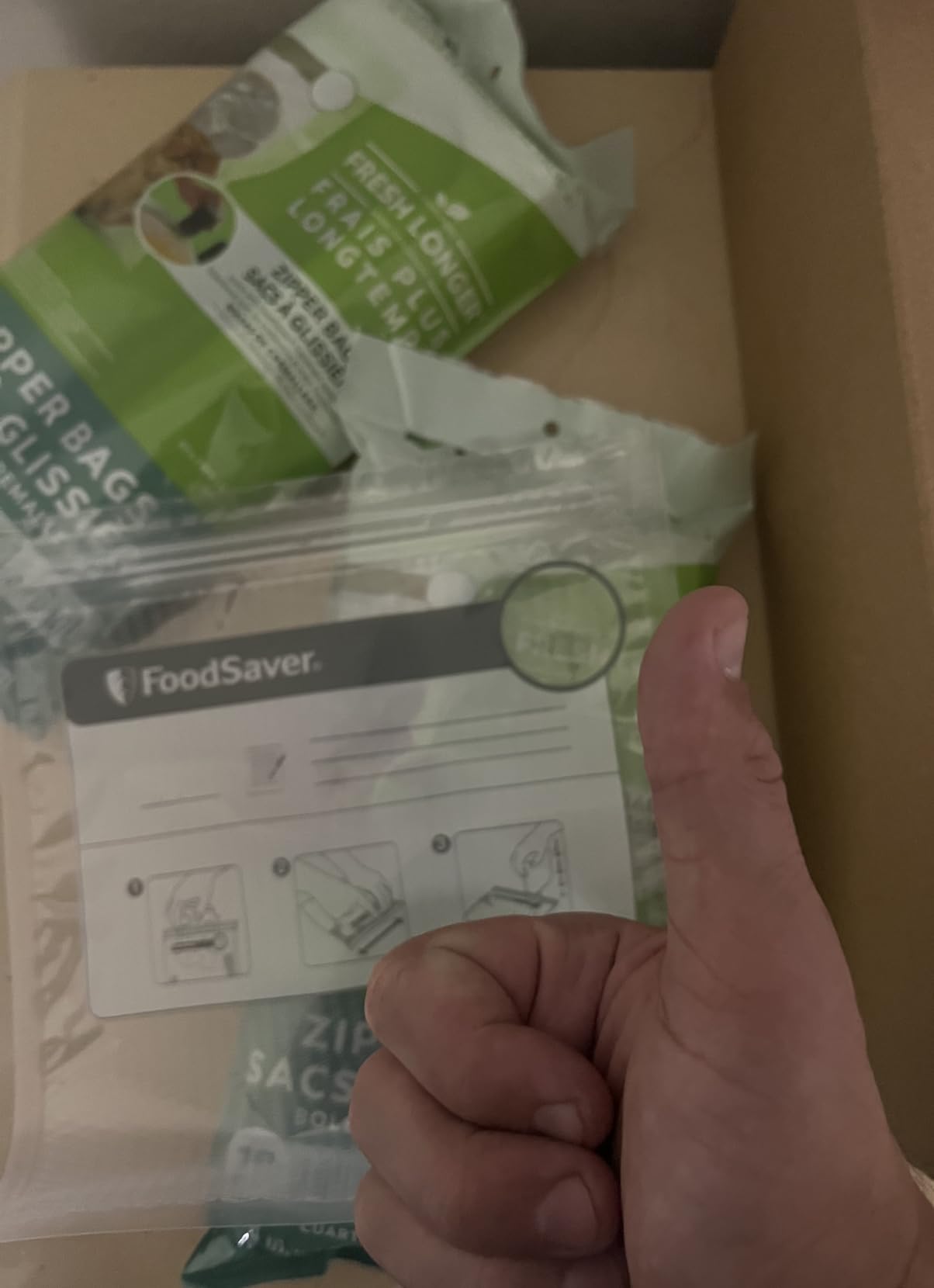 FoodSaver 1-Quart BPA-Free Multilayer Construction Vacuum Zipper Bags customer photo 2