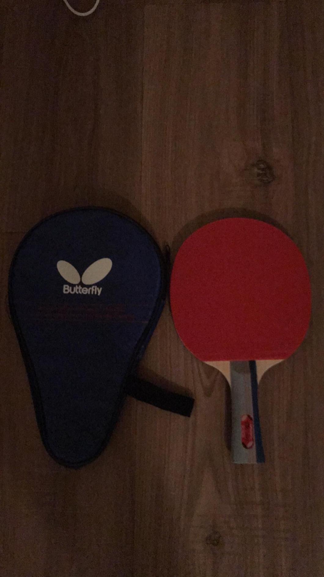 Butterfly 401 Table Tennis Racket Set - 1 Ping Pong Paddle – 1 Ping Pong Paddle Case - ITTF Approved Table Tennis Paddle - Ships in Ping Pong Racket Gift Box, Multi, B401FL customer photo 1