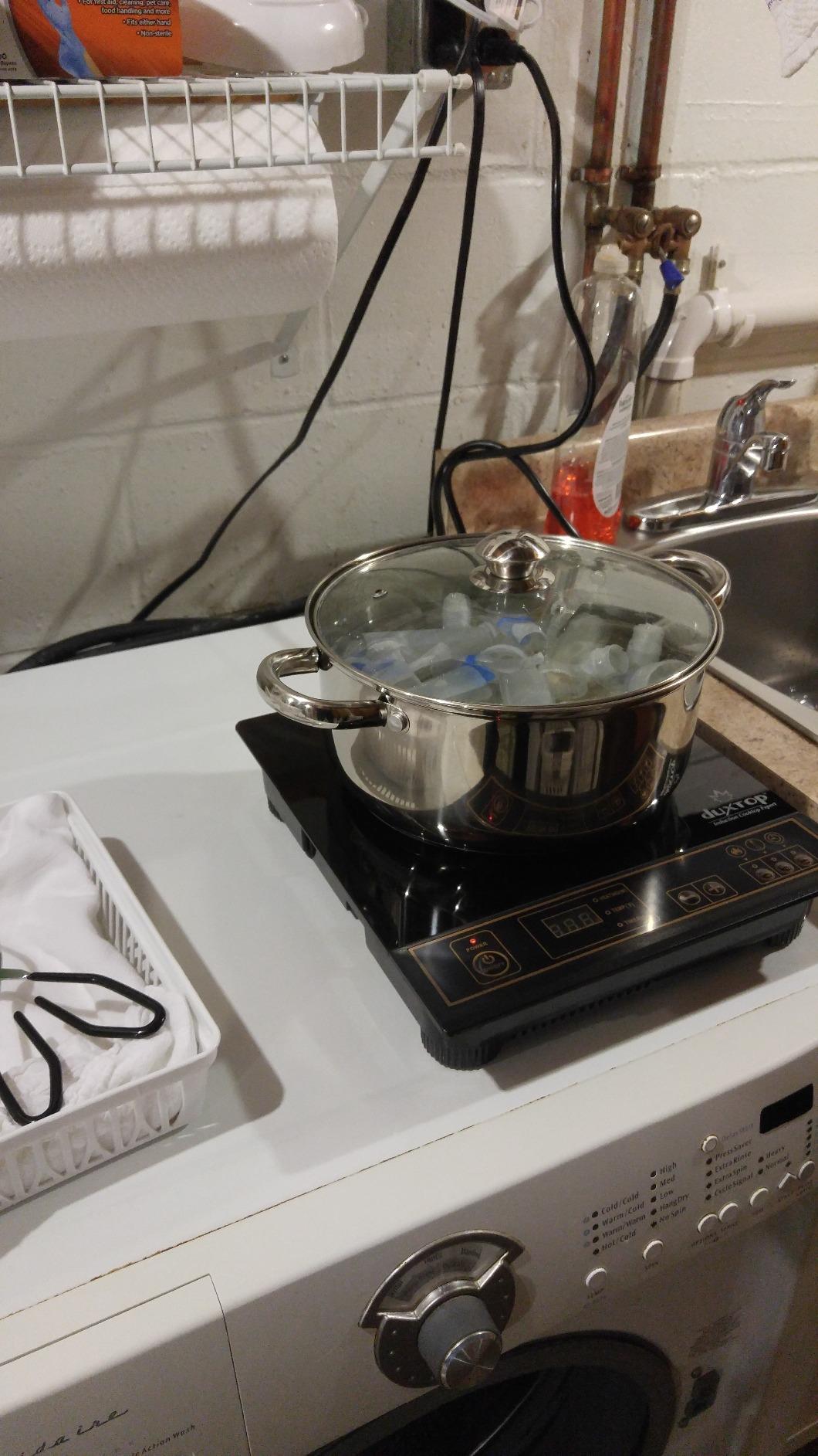 Duxtop 1800W Portable Induction Cooktop Countertop Burner, Gold 8100MC customer photo 2