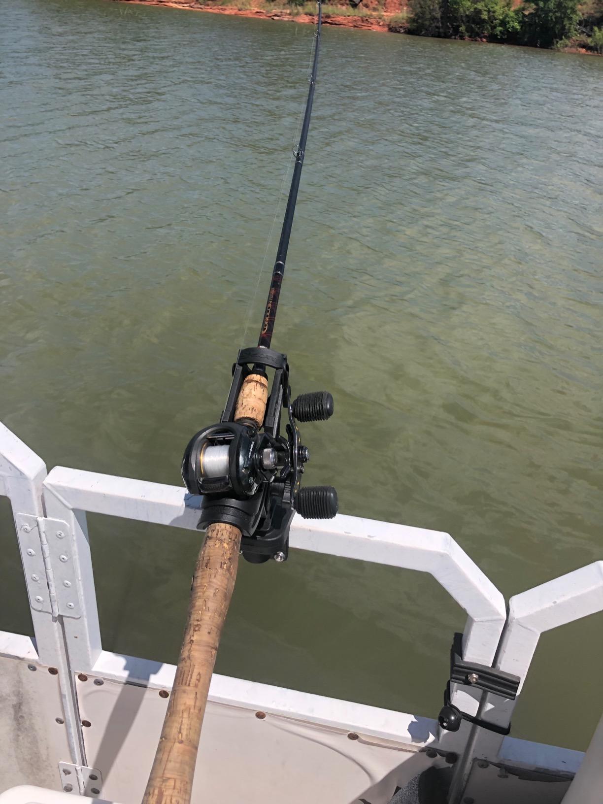 Scotty #284-BK Baitcaster/Spinning Rod Holder w/ #243 Square Rail Mount , Black customer photo 1
