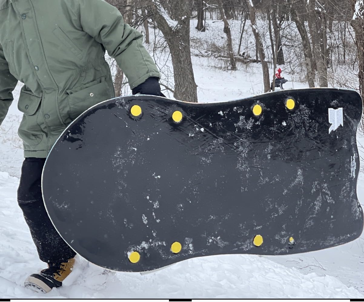 Flexible Flyer Snow Premium Foam Sled for Kids and Adults - Snow Sled, 1 or 2 Person Winter Toboggan Slider with Handles, Extremely Lightweight, for Ages 5 & Up customer photo 1
