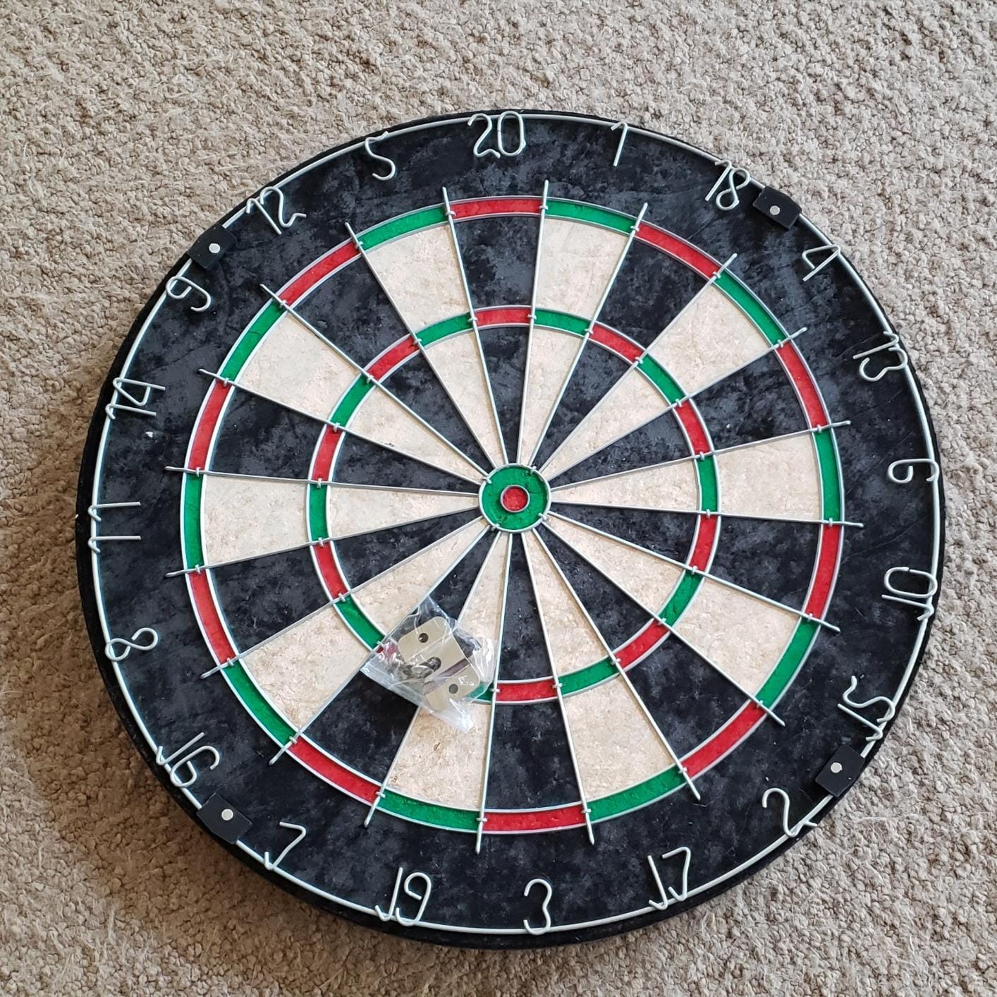 Hey Play Bristle and Metal Dart Board, 18” customer photo 1