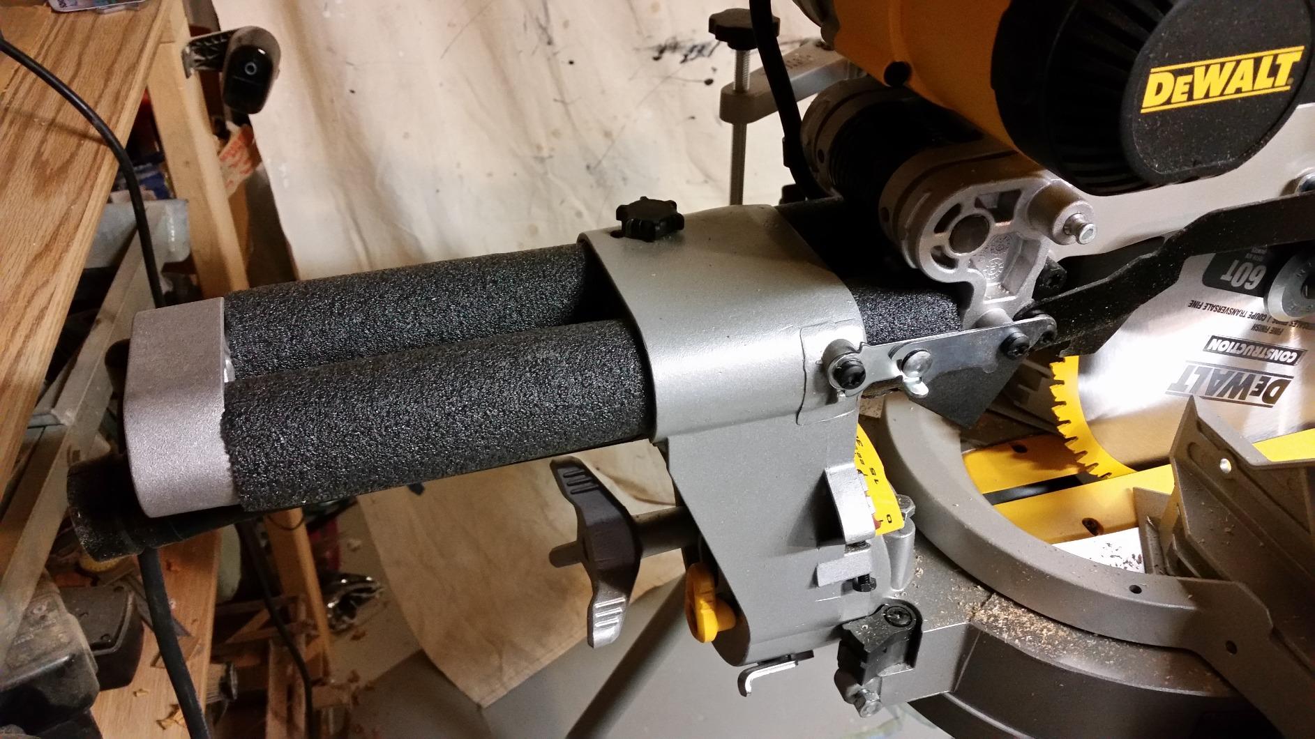 DEWALT Miter Saw, 12-inch Double Bevel Sliding Compound Miter Saw with XPS LED Shadow Light System, Includes Blade Wrench, Material Clamp and Dust Bag (DWS780) customer photo 1